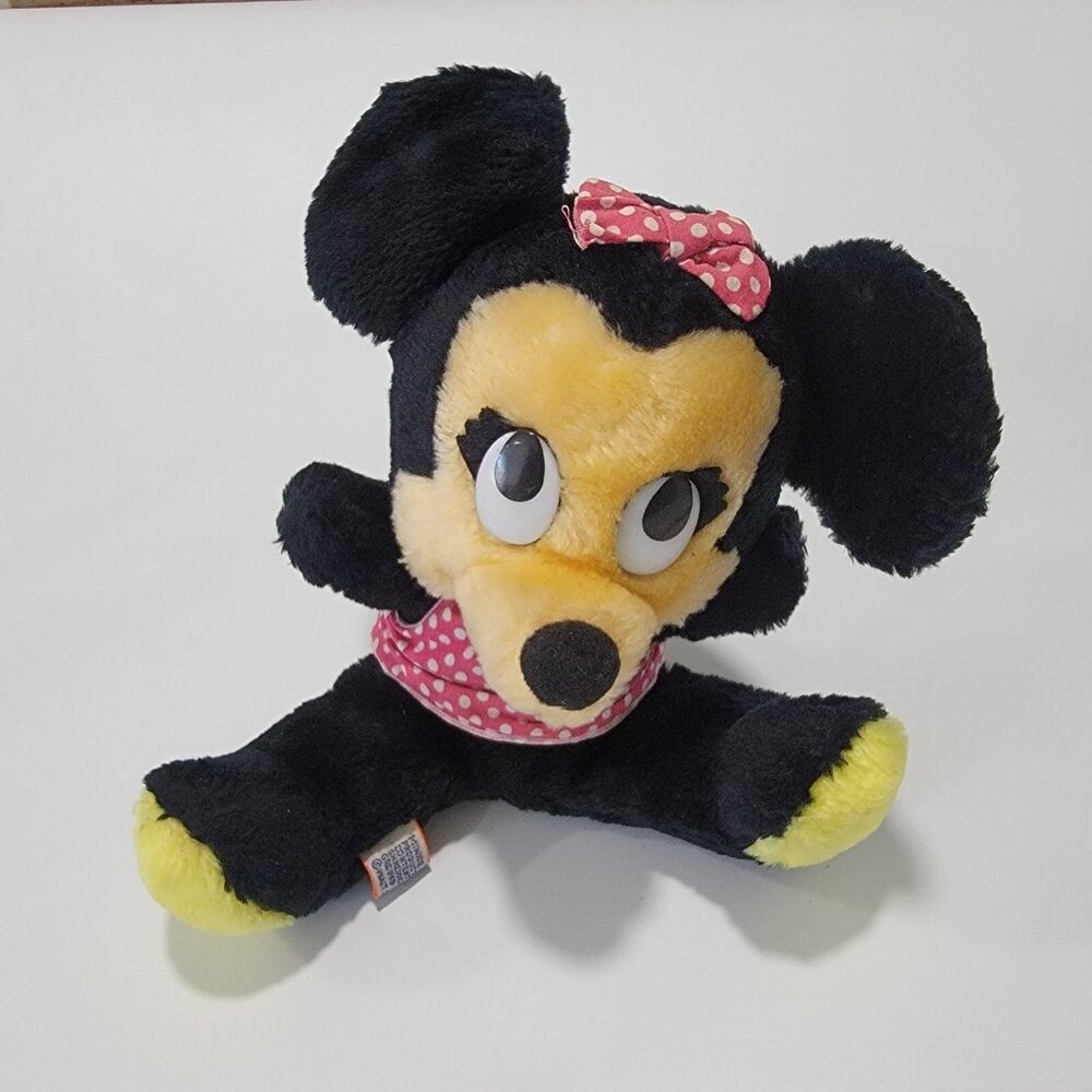 Vintage Walt Disney Production Minnie‎ Mouse 8" Plush Toy